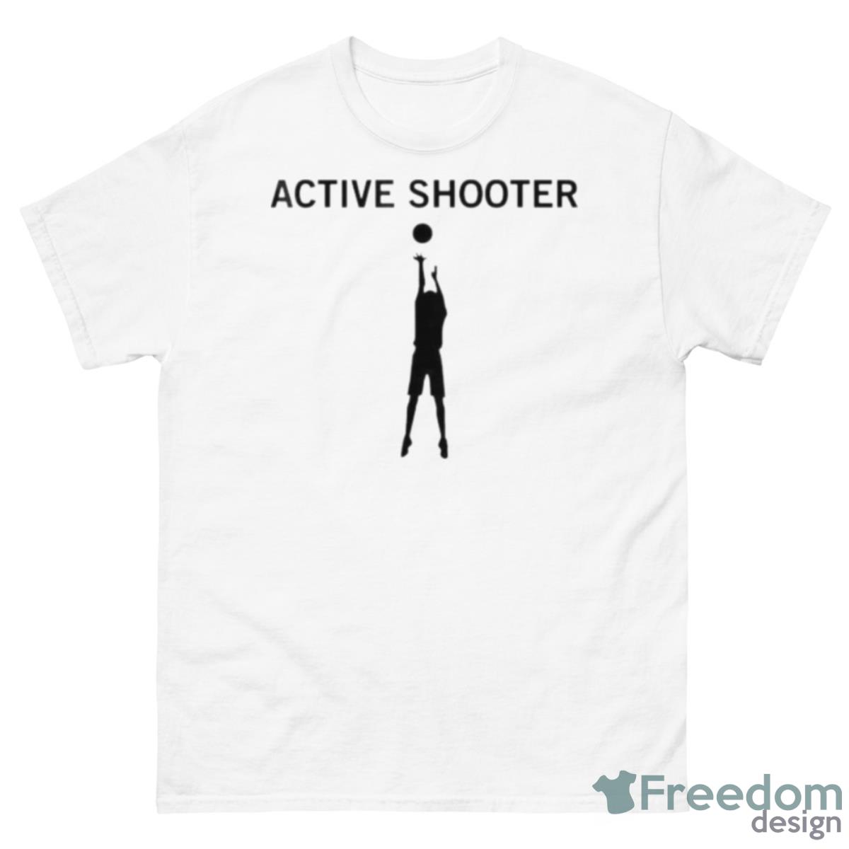 Active Shooter Basketball Shirt - 500 Men’s Classic Tee Gildan