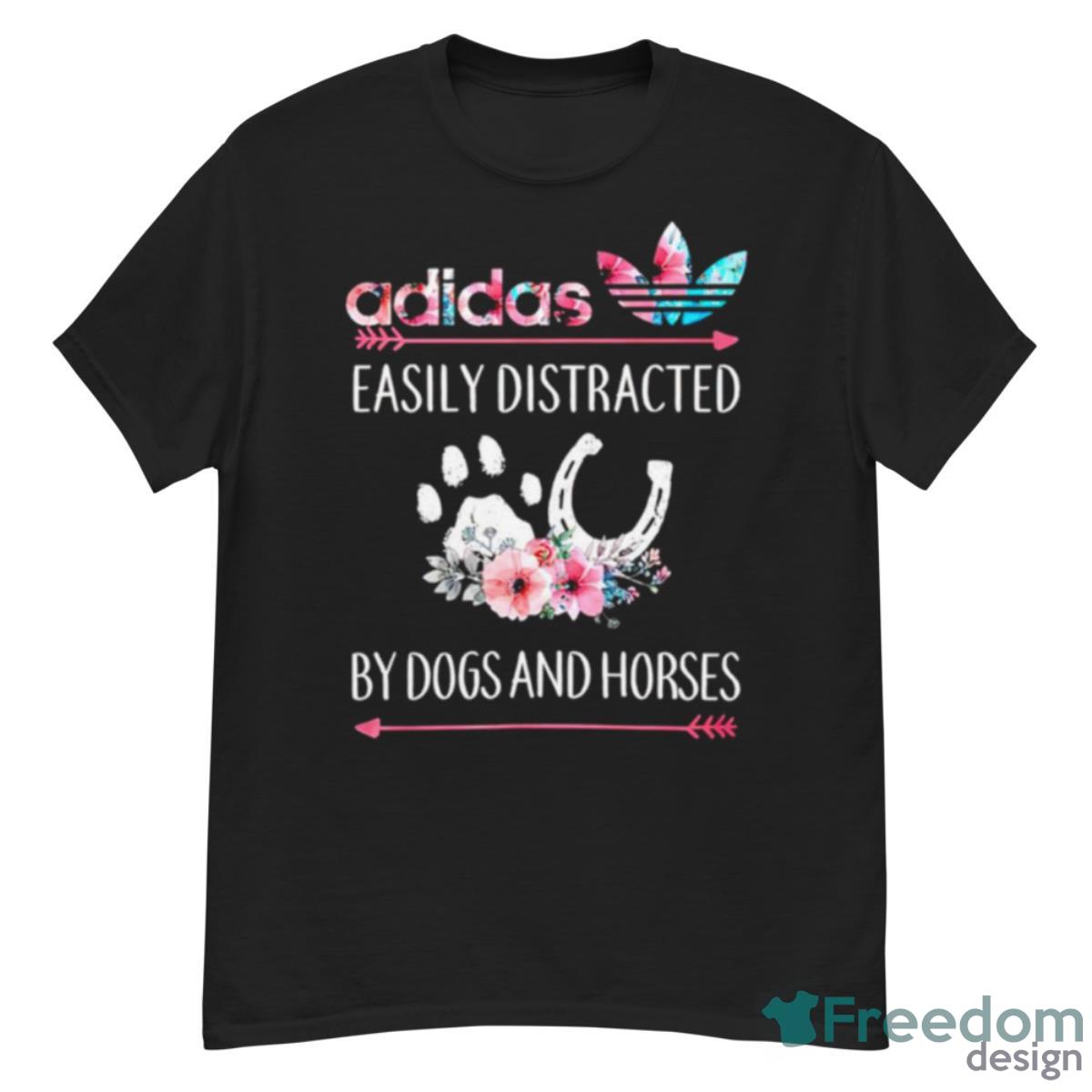 Adidas Easily Distracted By Dogs And Horses T Shirt - G500 Men’s Classic T-Shirt