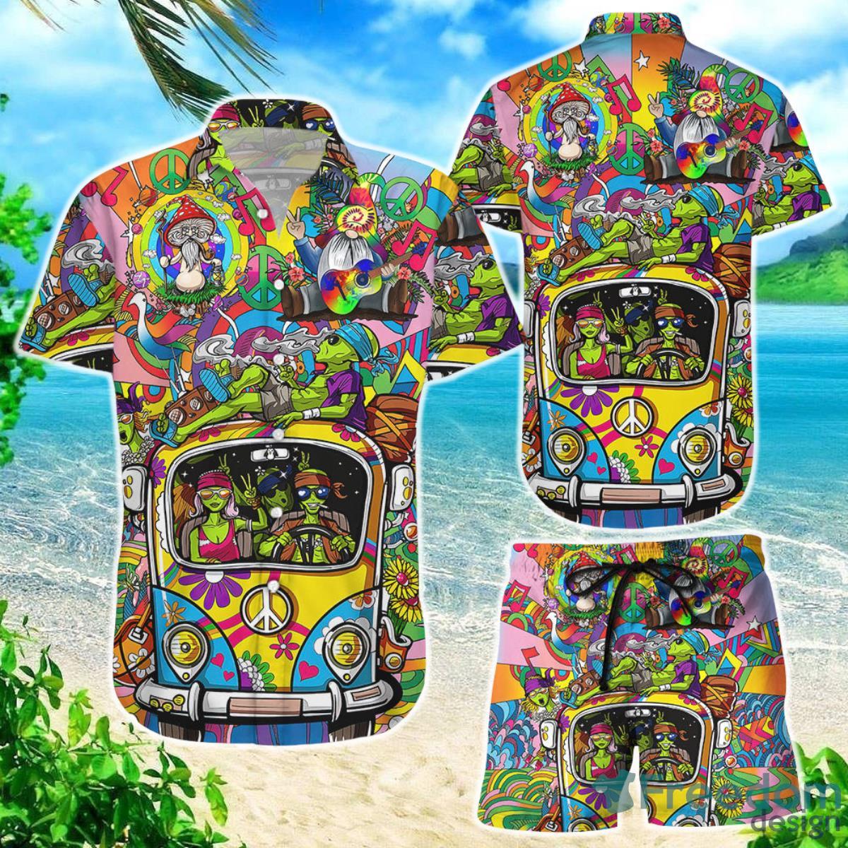 Ailen Hawaiian Shirt Ailen Family Hippie Bus Music Flower Button Down Shirts Besr Beach Vacation Gifts Product Photo 1