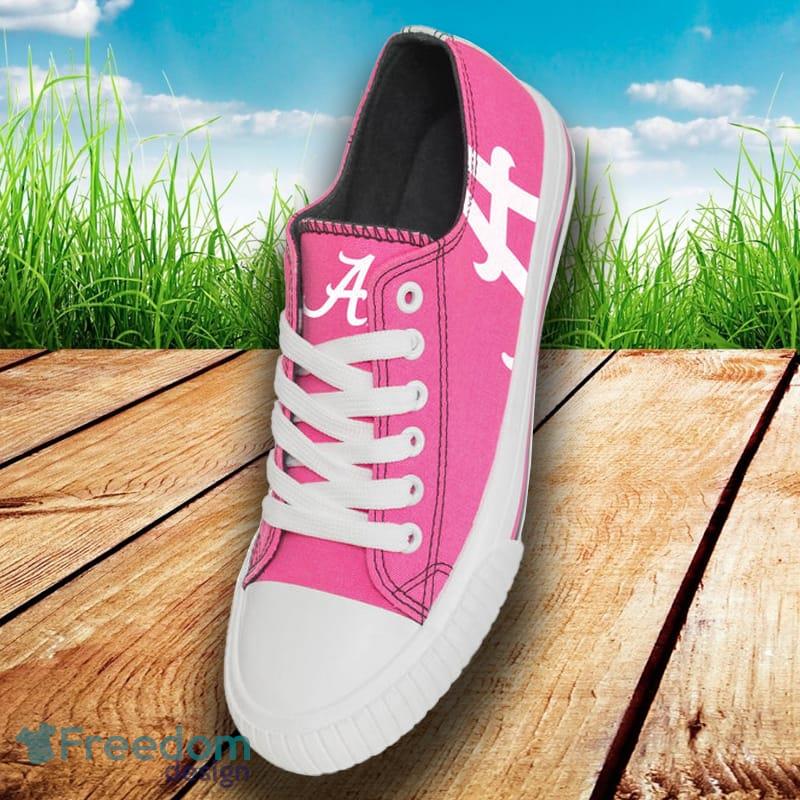 Alabama Crimson Tide NCAA Men And Women Highlights Low Top Canvas Shoe For Fans image Alabama Crimson Tide NCAA Men And Women Highlights Low Top Canvas Shoe For Fans - Alabama Crimson Tide NCAA Womens Highlights Low Top Canvas Shoe_3