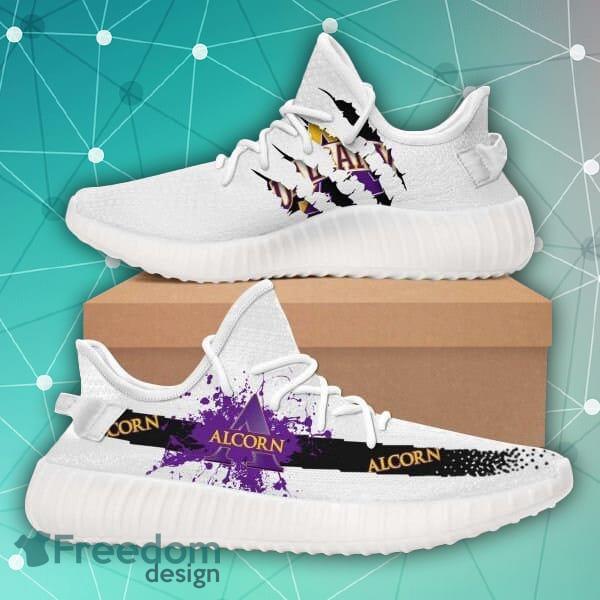 Alcorn State Braves NCAA Yeezy Sneakers Sport Teams Top Branding Trends Gift For Fans Shoes Yeezy Sneakers - Alcorn State Braves NCAA Yeezy Sneakers Sport Teams Top Branding Trends Custom Perfect Gift For Fans Shoes Yeezy Sneakers_1