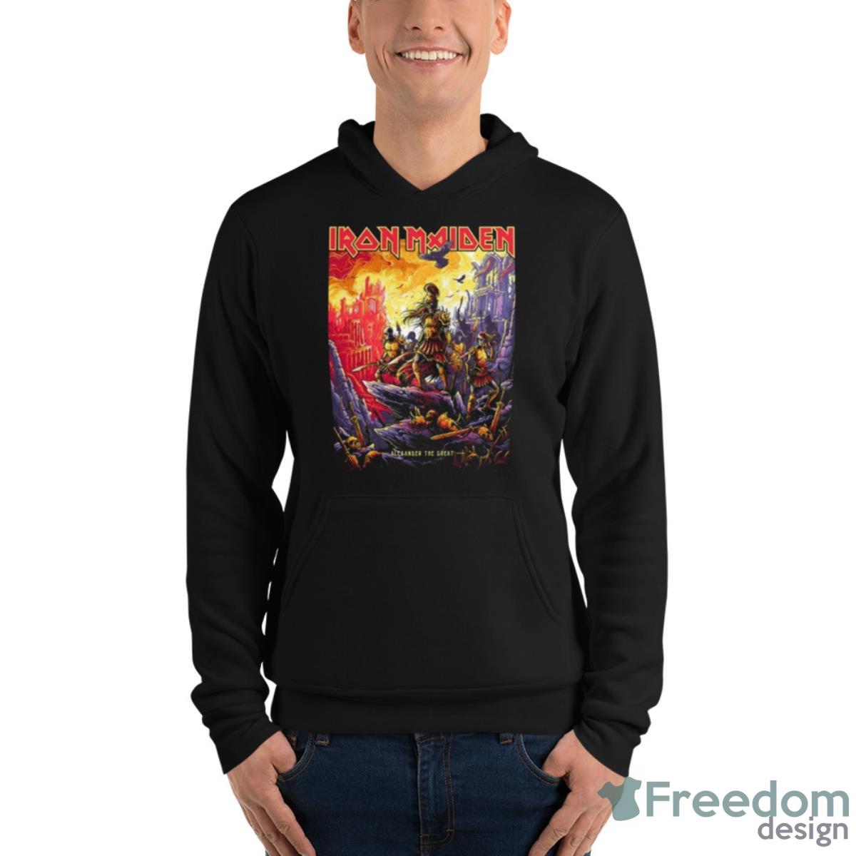 Iron maiden alexander the great hell on earth 2023 tour new shirt, hoodie,  sweater, long sleeve and tank top