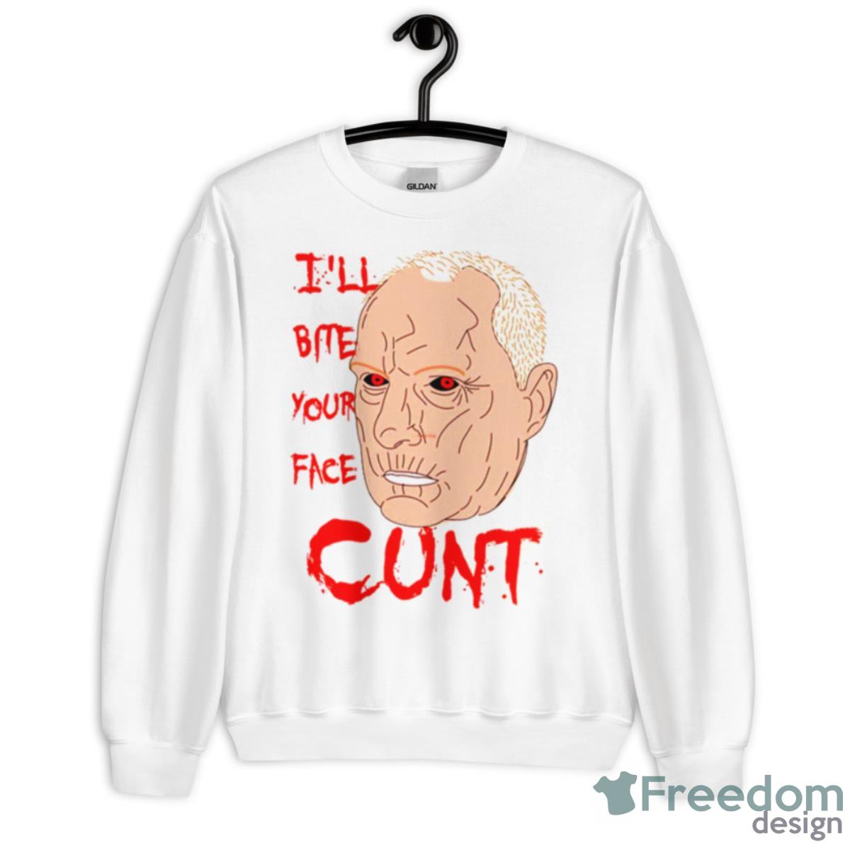 Alf Stewart I’ll Bite Your Face Cunt Shirt - Unisex Heavy Blend Crewneck Sweatshirt