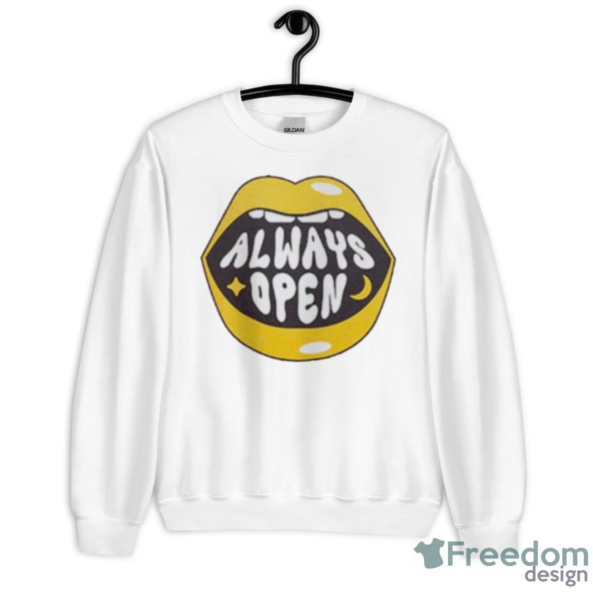 All Good No Worries Always Open Logo Shirt - Unisex Heavy Blend Crewneck Sweatshirt