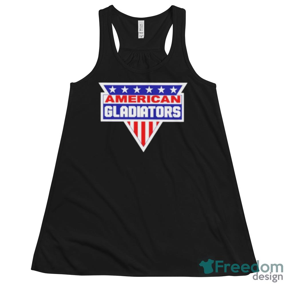 American gladiators shirt For Men And Women - 8800 Womens Flowy Racerback Tank American gladiators shirt For Men And Women - 8800 Womens Flowy Racerback Tank