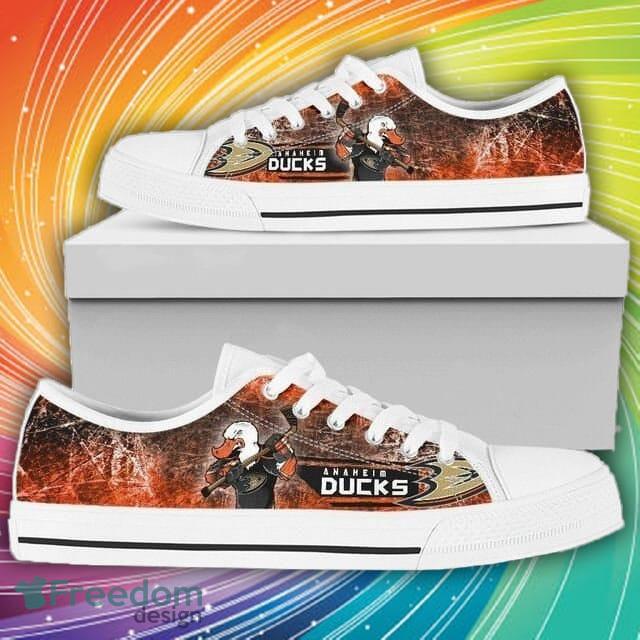 Anaheim Ducks NHL Hockey 1 Low Top Sneakers Low Top Shoes Men And Women For Fans - Anaheim Ducks NHL Hockey 1 Low Top Sneakers Low Top Shoes LT0284_1