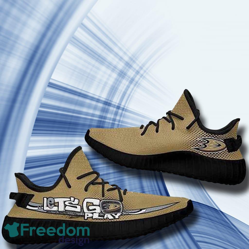 Anaheim Ducks NHL Sport Teams Top Branding Trends Gift For Fans Black Shoes Yeezy Style 2 Sneakers - Anaheim Ducks NHL Sport Teams Top Branding Trends Custom Perfect Gift For Fans Black Shoes Yeezy v2 Sneakers_1