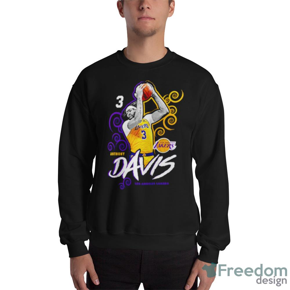 Anthony Davis Los Angeles Lakers Player Name & Number Design T Shirt -  Freedomdesign