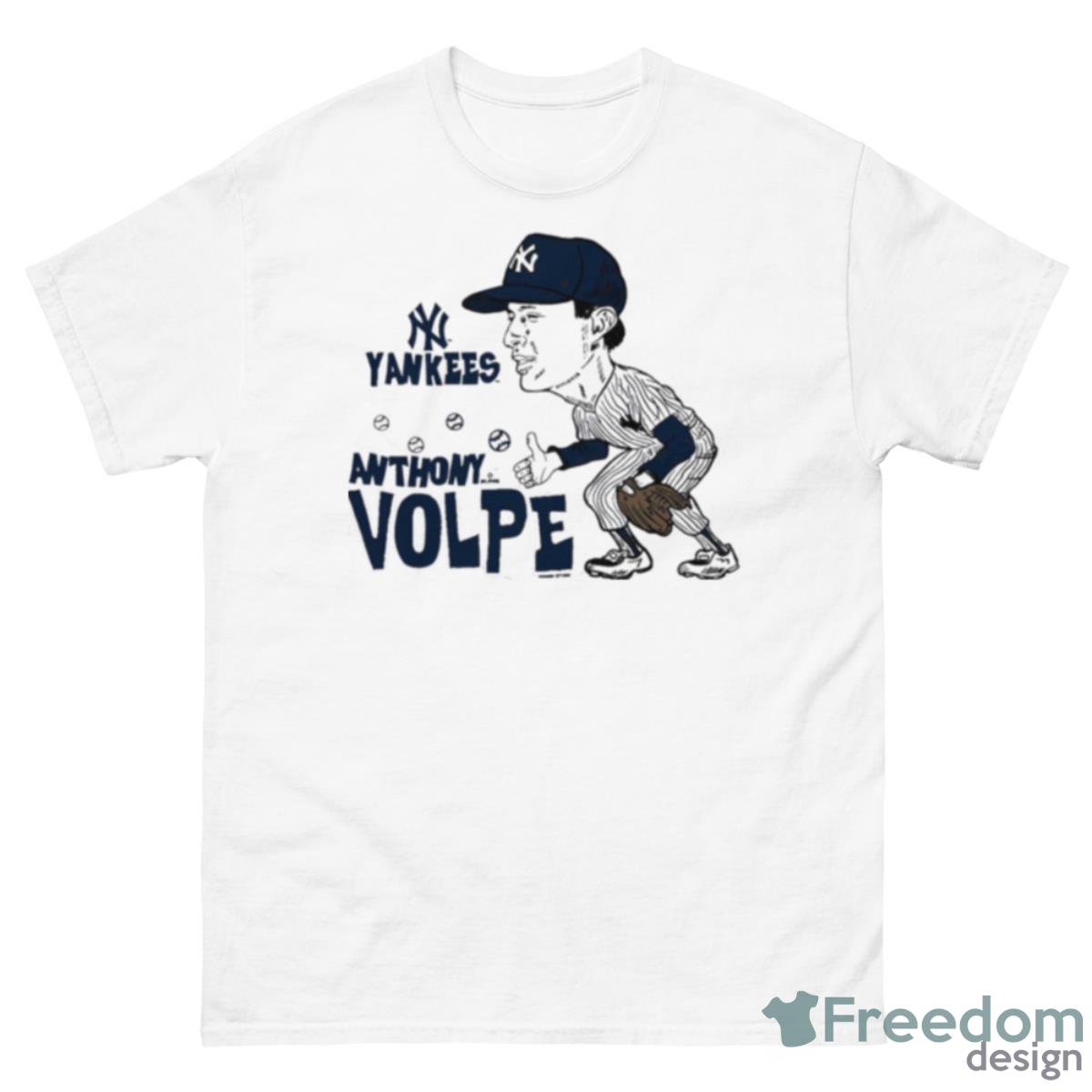 Anthony Volpe New York Yankees Caricature Shirt - 500 Men’s Classic Tee Gildan