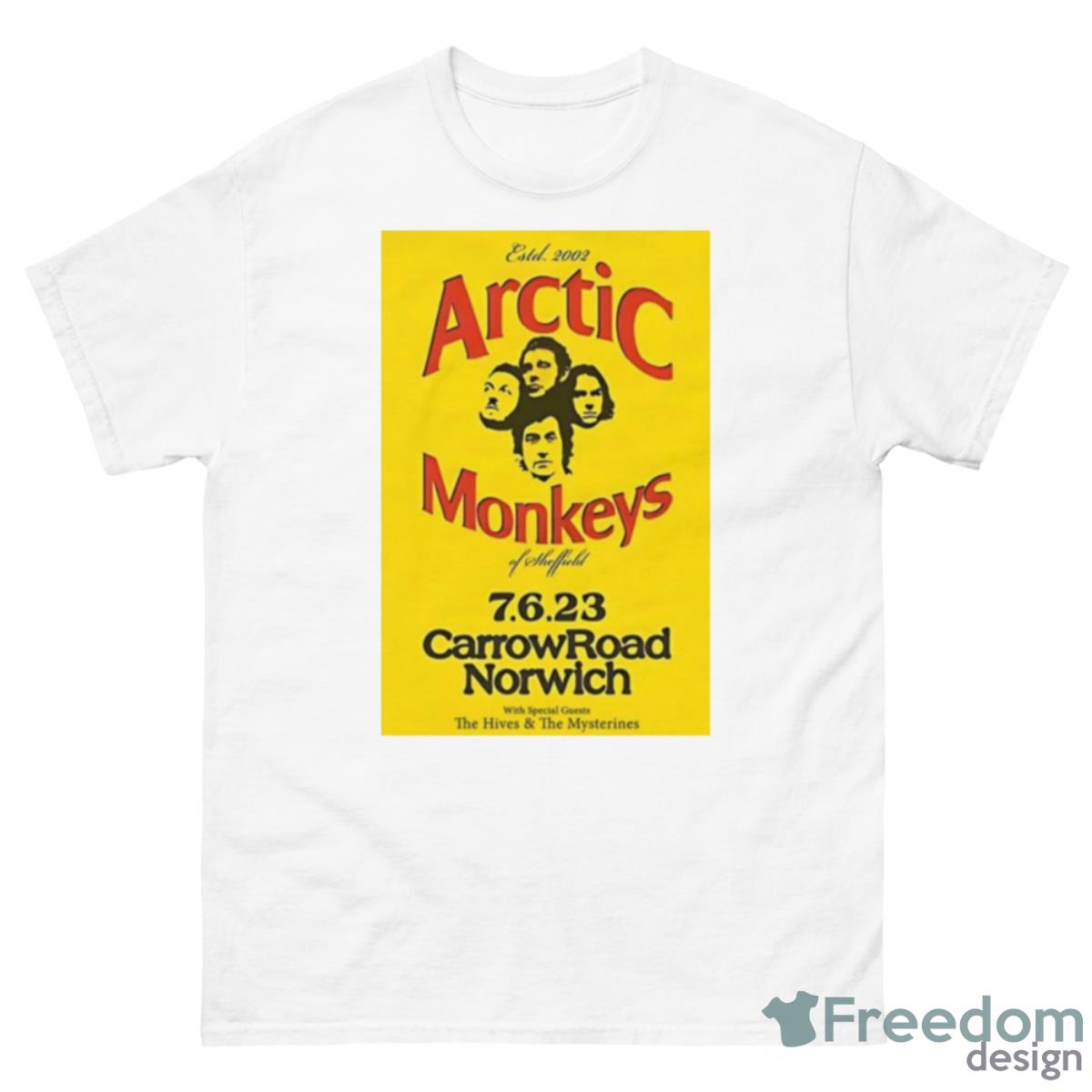 Arctic Monkeys Carrow Road Norwich June 7 2023 Shirt - 500 Men’s Classic Tee Gildan