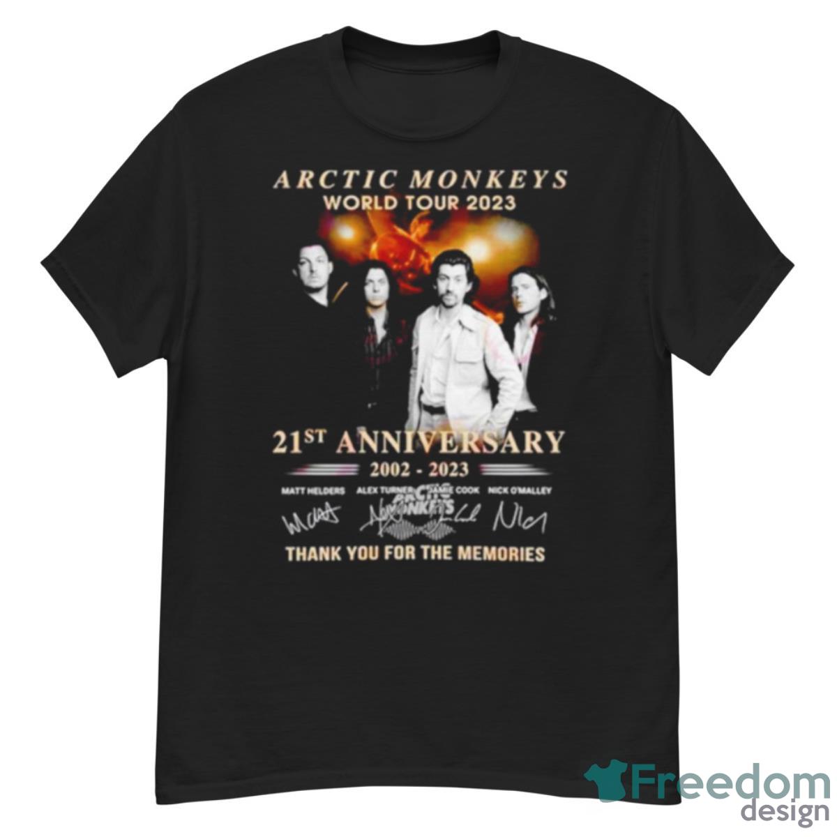 Arctic Monkeys World Tour 2023 21st Anniversary 2002 – 2023 Thank You For The Memories Shirt - G500 Men’s Classic T-Shirt