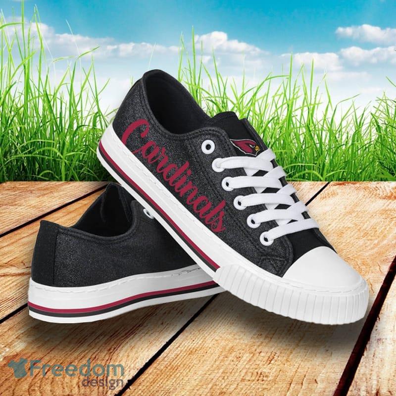 Arizona Cardinals NFL Men And Women Color Glitter Low Top Canvas Shoes For Fans - Arizona Cardinals NFL Womens Color Glitter Low Top Canvas Shoes_1