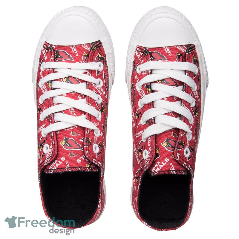 Arizona Cardinals NFL Men And Women Low Top Repeat Print Canvas Shoes For Fans - Arizona Cardinals NFL Womens Low Top Repeat Print Canvas Shoes_3 Arizona Cardinals NFL Men And Women Low Top Repeat Print Canvas Shoes For Fans - Arizona Cardinals NFL Womens Low Top Repeat Print Canvas Shoes_3