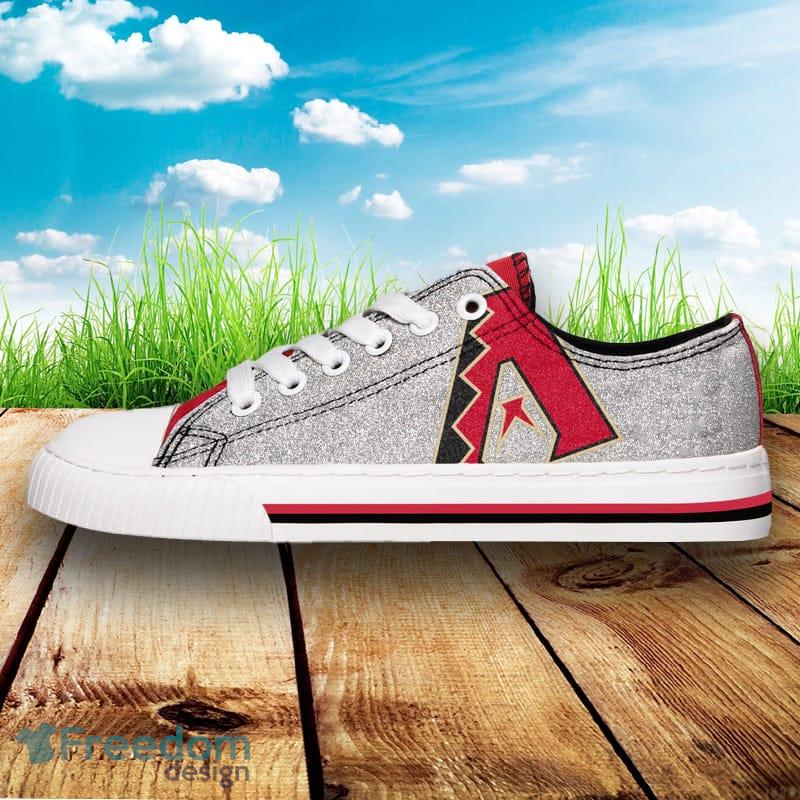 Arizona Diamondbacks MLB Men And Women Glitter Low Top Canvas Shoes For Fans image Arizona Diamondbacks MLB Men And Women Glitter Low Top Canvas Shoes For Fans - Arizona Diamondbacks MLB Womens Glitter Low Top Canvas Shoes_2