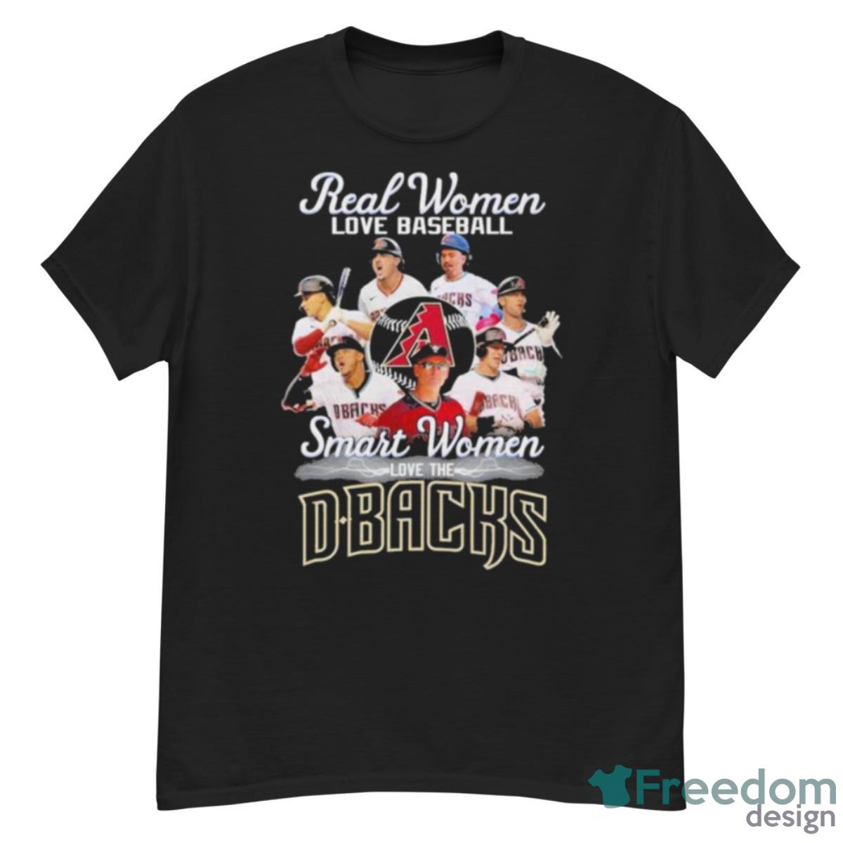 Arizona Diamondbacks Real Women Love Baseball Smart Women Love The 2023 Signatures Shirt - G500 Men’s Classic T-Shirt