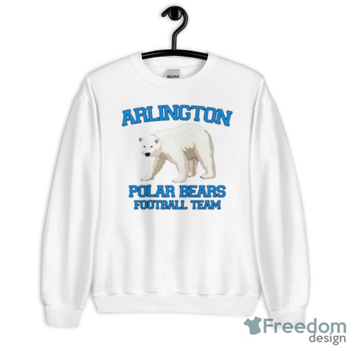 Arlington Polar Bears Football Team Shirt - Unisex Heavy Blend Crewneck Sweatshirt