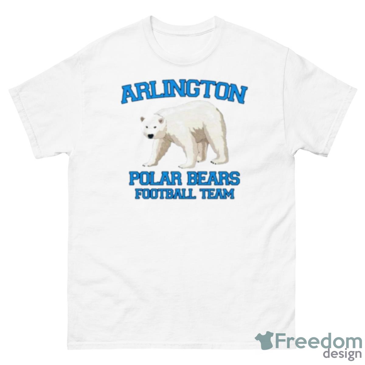 Arlington Polar Bears Football Team Shirt - 500 Men’s Classic Tee Gildan