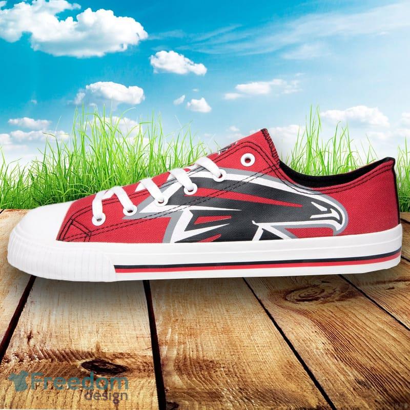 Atlanta Falcons NFL Men And Women Low Top Big Logo Canvas Shoes For Fans - Atlanta Falcons NFL Mens Low Top Big Logo Canvas Shoes_2
