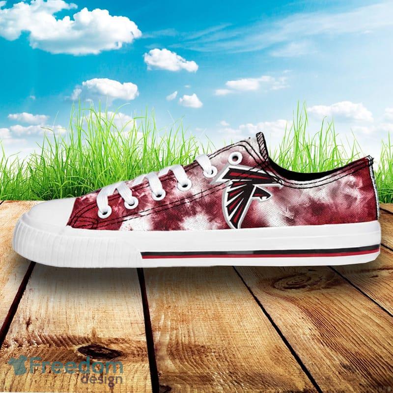 Atlanta Falcons NFL Men And Women Low Top Tie-Dye Canvas Shoe For Fans - Atlanta Falcons NFL Womens Low Top Tie-Dye Canvas Shoe_2