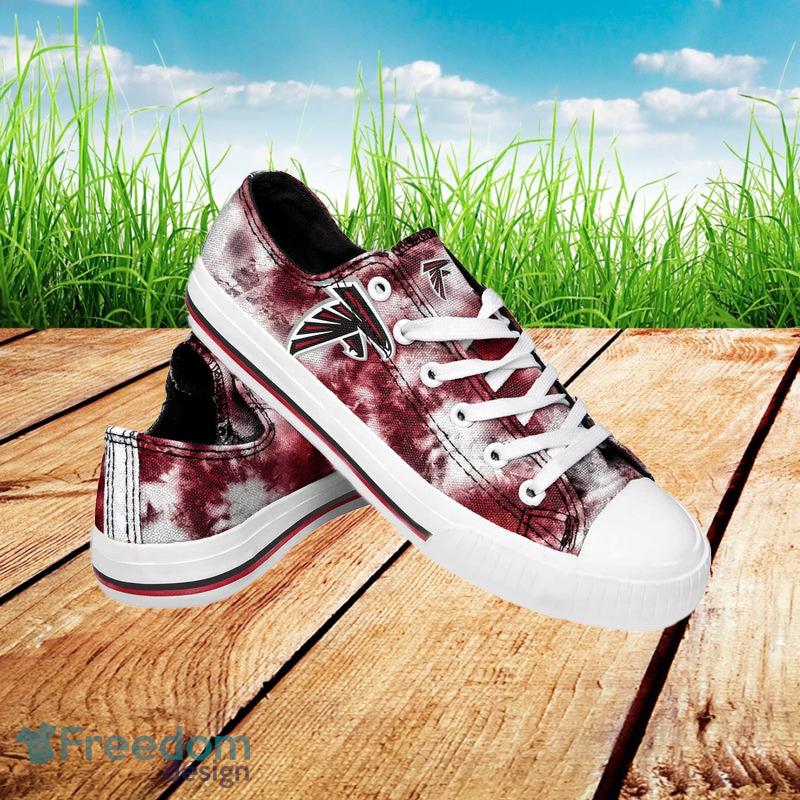 Atlanta Falcons NFL Men And Women Low Top Tie-Dye Canvas Shoe For Fans - Atlanta Falcons NFL Womens Low Top Tie-Dye Canvas Shoe_1