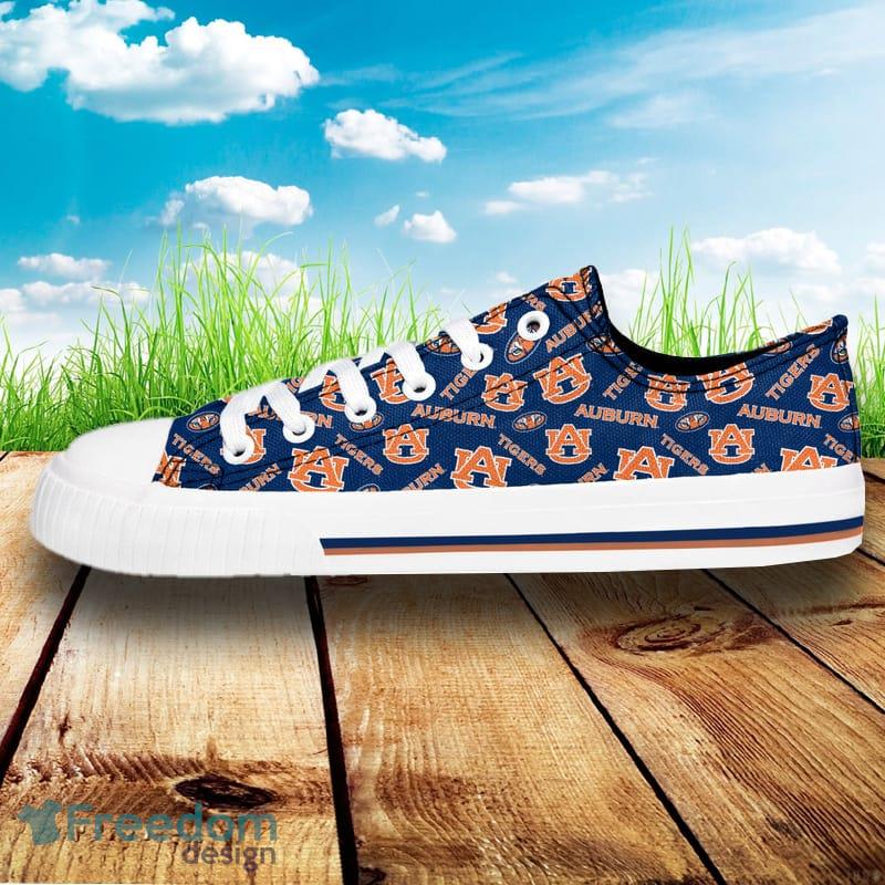 Auburn Tigers NCAA Men And Women Low Top Repeat Print Canvas Shoes For Fans - Auburn Tigers NCAA Womens Low Top Repeat Print Canvas Shoes_3 Auburn Tigers NCAA Men And Women Low Top Repeat Print Canvas Shoes For Fans - Auburn Tigers NCAA Womens Low Top Repeat Print Canvas Shoes_3