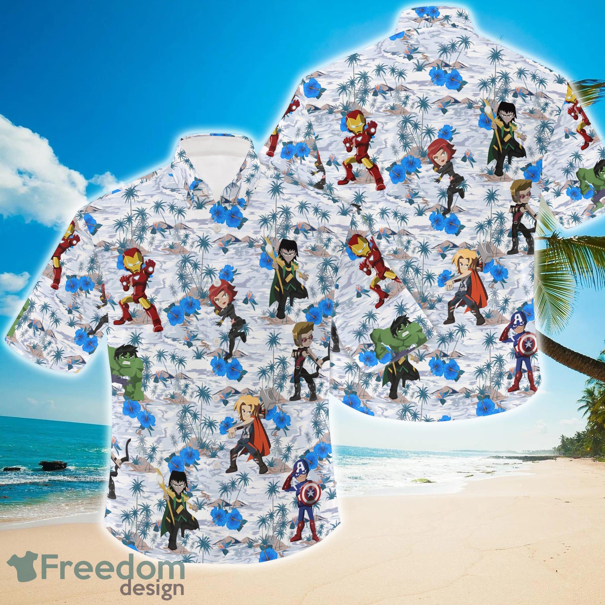 Avengers Hawaiian Shirt, Super Heroes Beach Shirt Product Photo 1