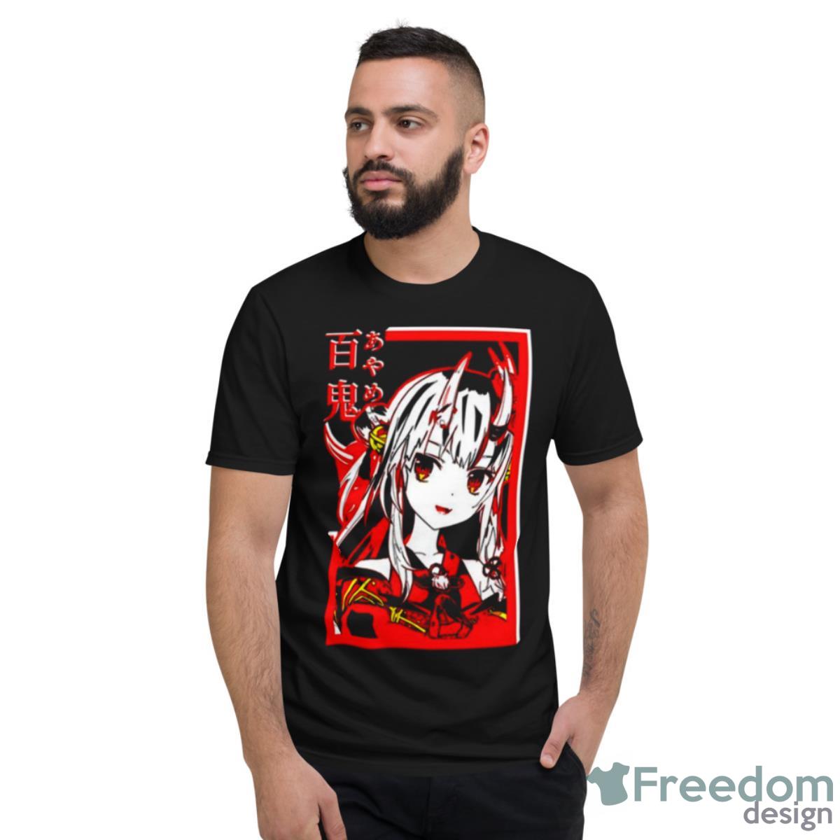 Ayame Ojou Hololive Red Graphic Shirt - Short Sleeve T-Shirt