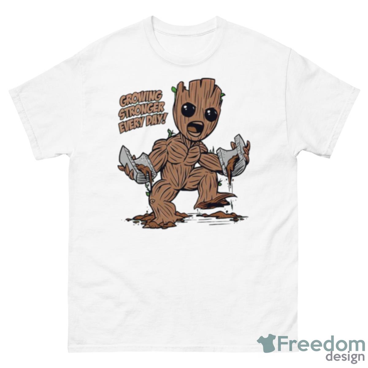 Baby Groot Growing Stronger Everyday Shirt - 500 Men’s Classic Tee Gildan