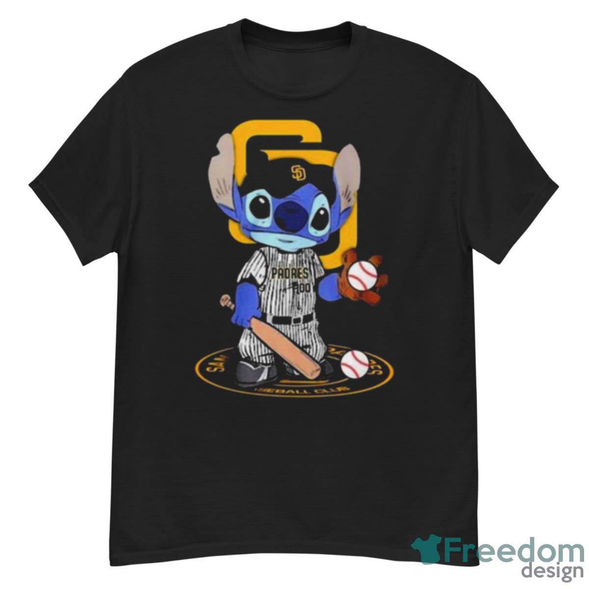 Baby Stitch San Diego Padres Baseball Logo 2023 T Shirt - G500 Men’s Classic T-Shirt