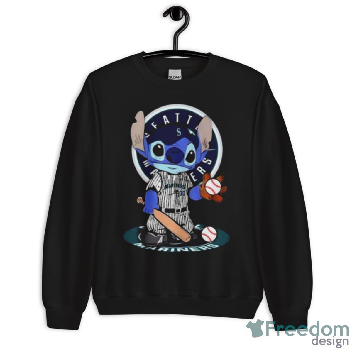 Seattle Mariners Stitches Pullover Crew Neck Sweatshirt - Navy