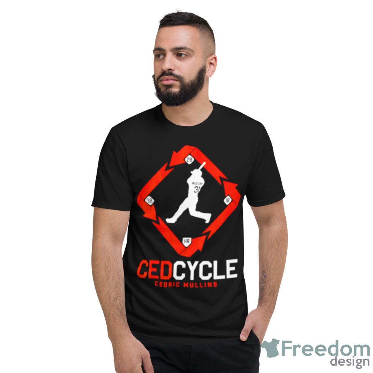 Baltimore Orioles Cedric Mullins Cycle Shirt - Short Sleeve T-Shirt