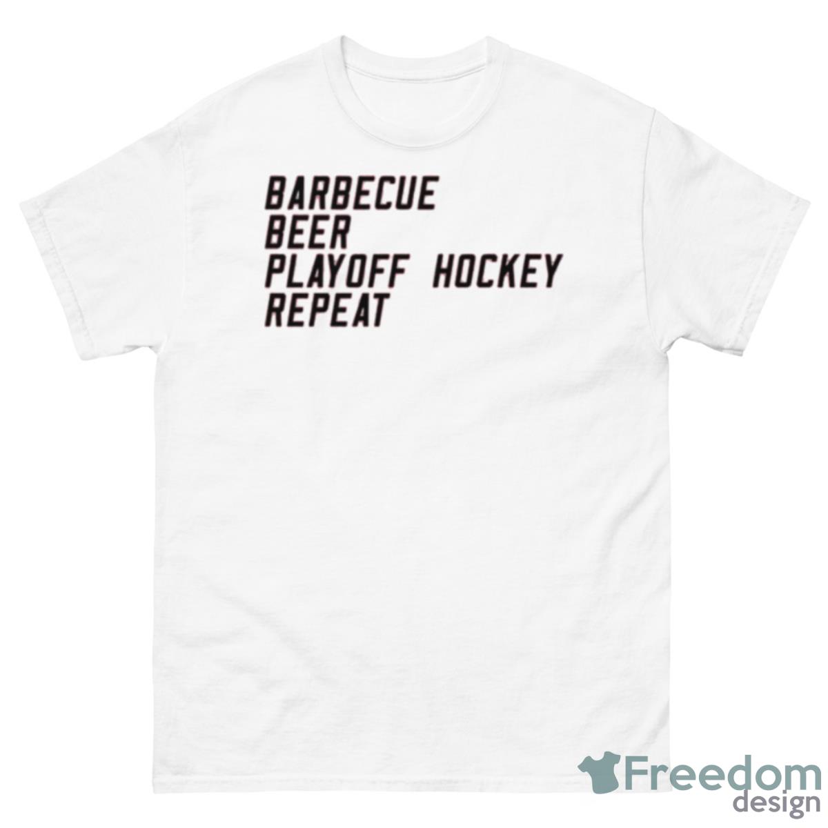 Barbecue Bear Playoff Hockey Repeat Carolina Hurricanes Hockey Shirt - 500 Men’s Classic Tee Gildan