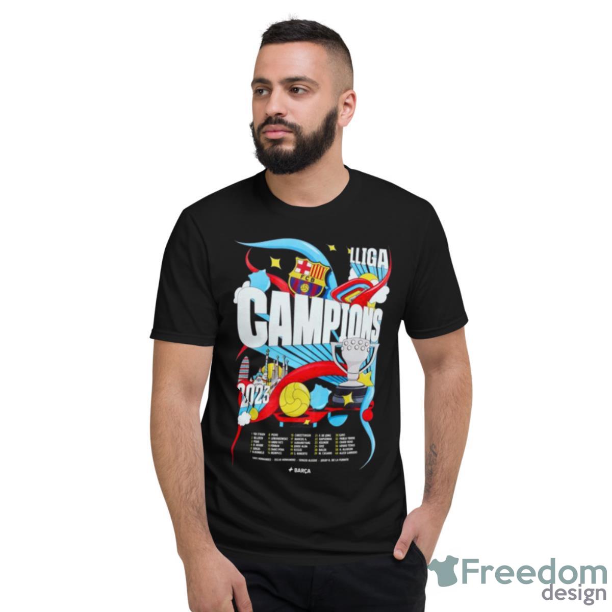 Barcelona FC Liga Champions 2023 Shirt - Short Sleeve T-Shirt