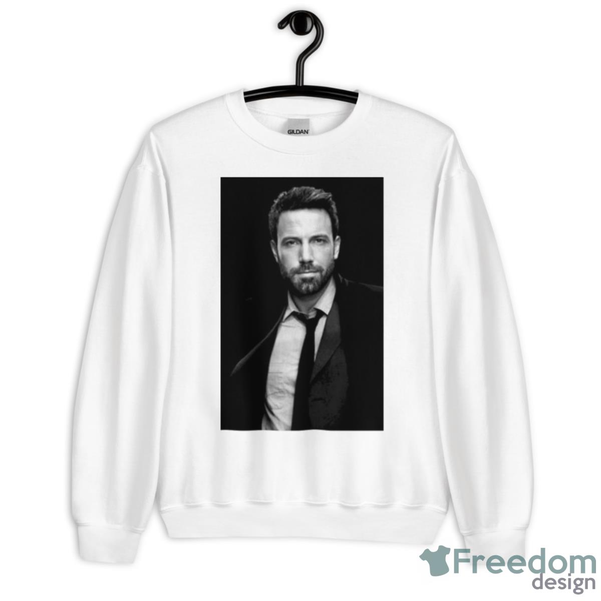 Ben Affleck Black And White Shirt - Unisex Heavy Blend Crewneck Sweatshirt