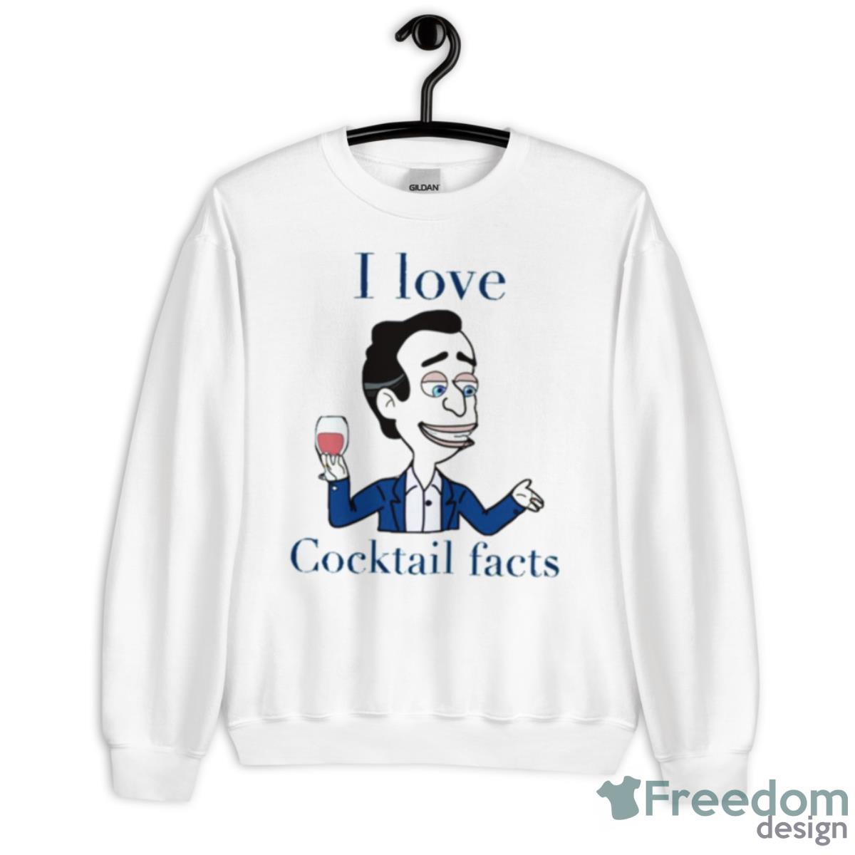 Big Mouth Cocktail Facts Shirt - Unisex Heavy Blend Crewneck Sweatshirt