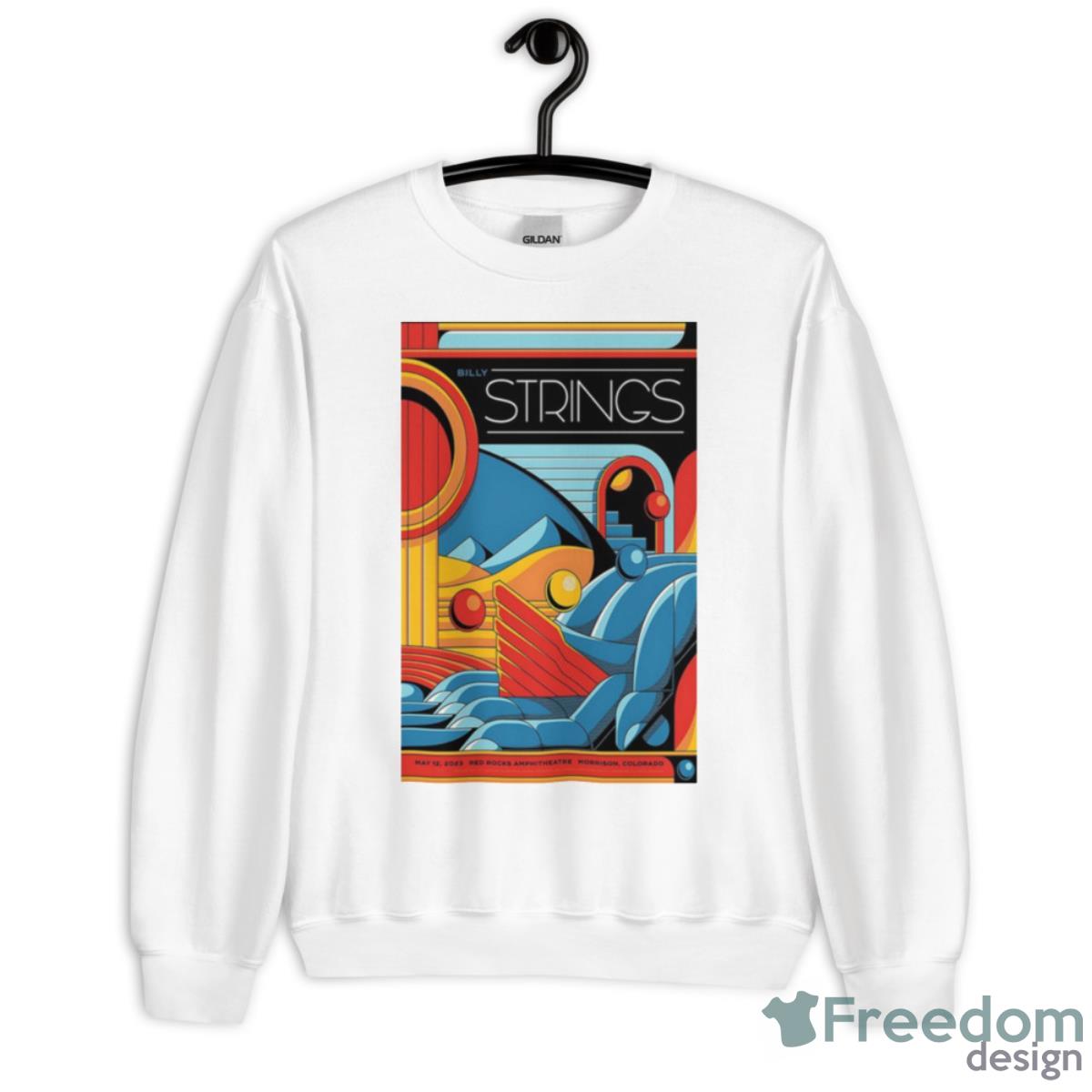 Billy Strings Red Rocks Amphitheatre Morrison CO May 12 2023 Poster Shirt - Unisex Heavy Blend Crewneck Sweatshirt