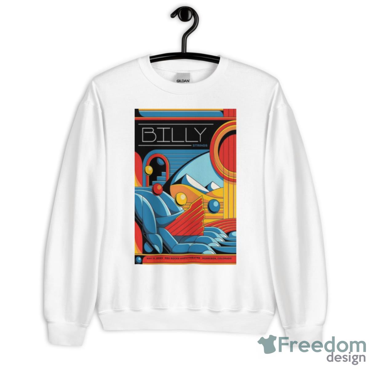 Billy Strings Red Rocks May 11 2023 Poster Shirt - Unisex Heavy Blend Crewneck Sweatshirt