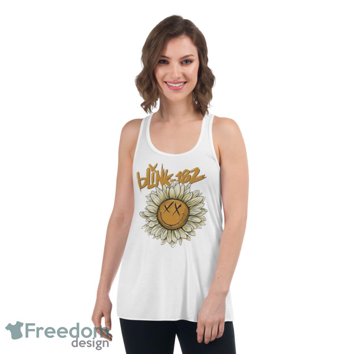 Blink 182 Art Shirt - Womens Flowy Racerback Tank Blink 182 Art Shirt - Womens Flowy Racerback Tank