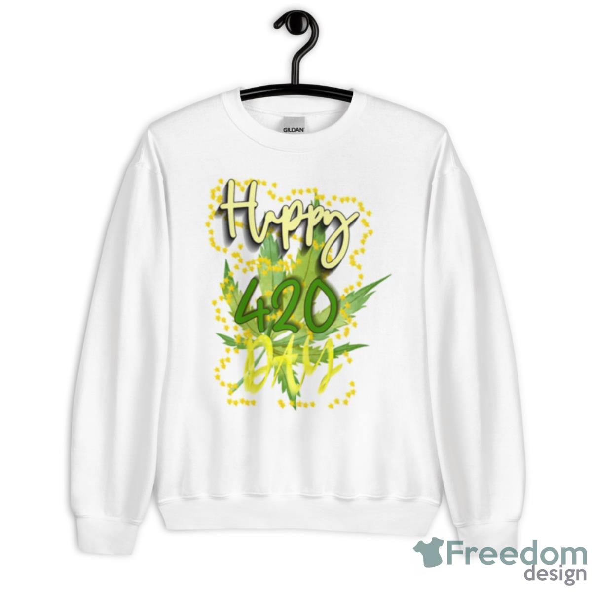 Blink Blink Happy 420 Days Shirt - Unisex Heavy Blend Crewneck Sweatshirt