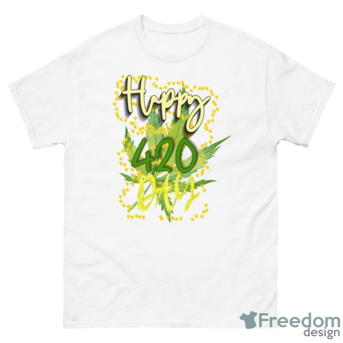 Blink Blink Happy 420 Days Shirt - 500 Men’s Classic Tee Gildan