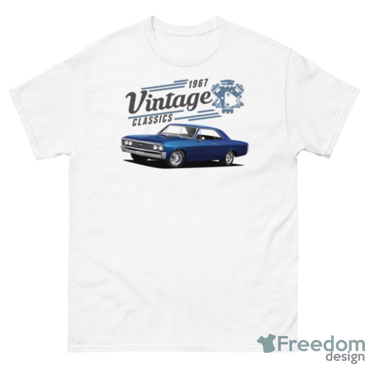 Blue Chevelle Car 1967 Vintage Classic Shirt - 500 Men’s Classic Tee Gildan