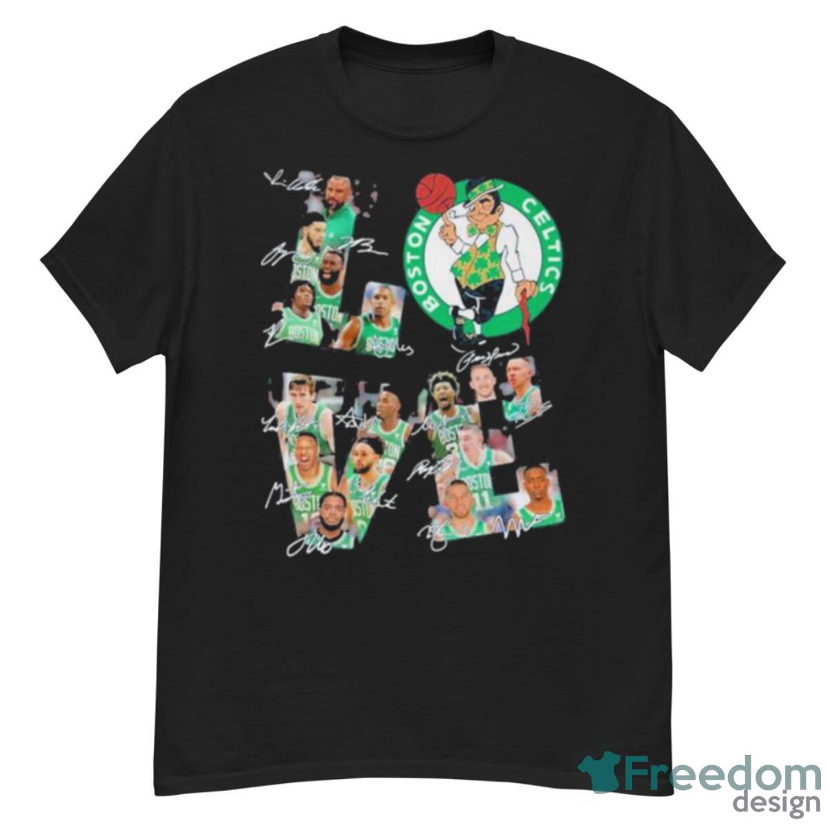 Boston Celtics Players Love Fans 2023 Signatures Shirt - G500 Men’s Classic T-Shirt