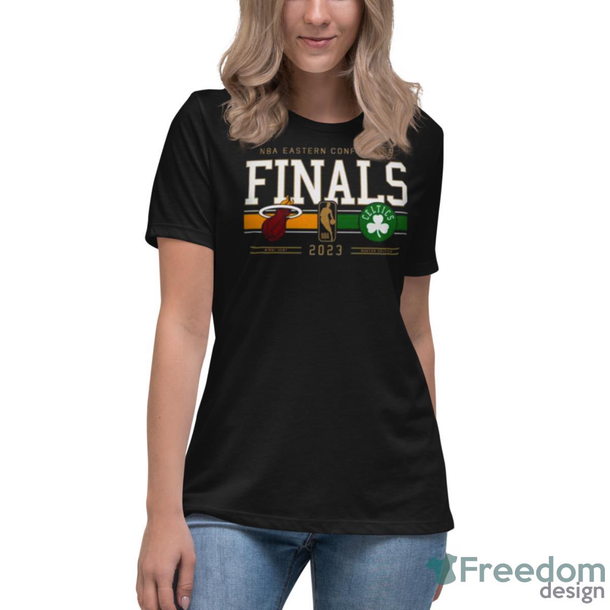 Unisex Sportiqe Black Boston Celtics vs. Miami Heat 2023 Eastern Conference Finals matchup Tri-Blend T-Shirt Size: Extra Large