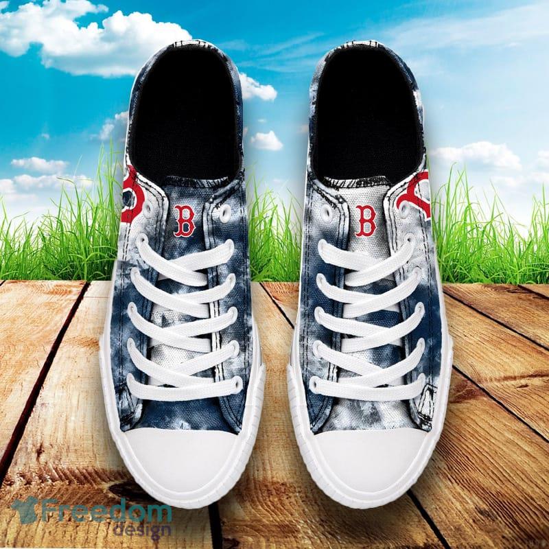 Boston Red Sox MLB Men And Women Low Top Tie-Dye Canvas Shoe For Fans -  Freedomdesign