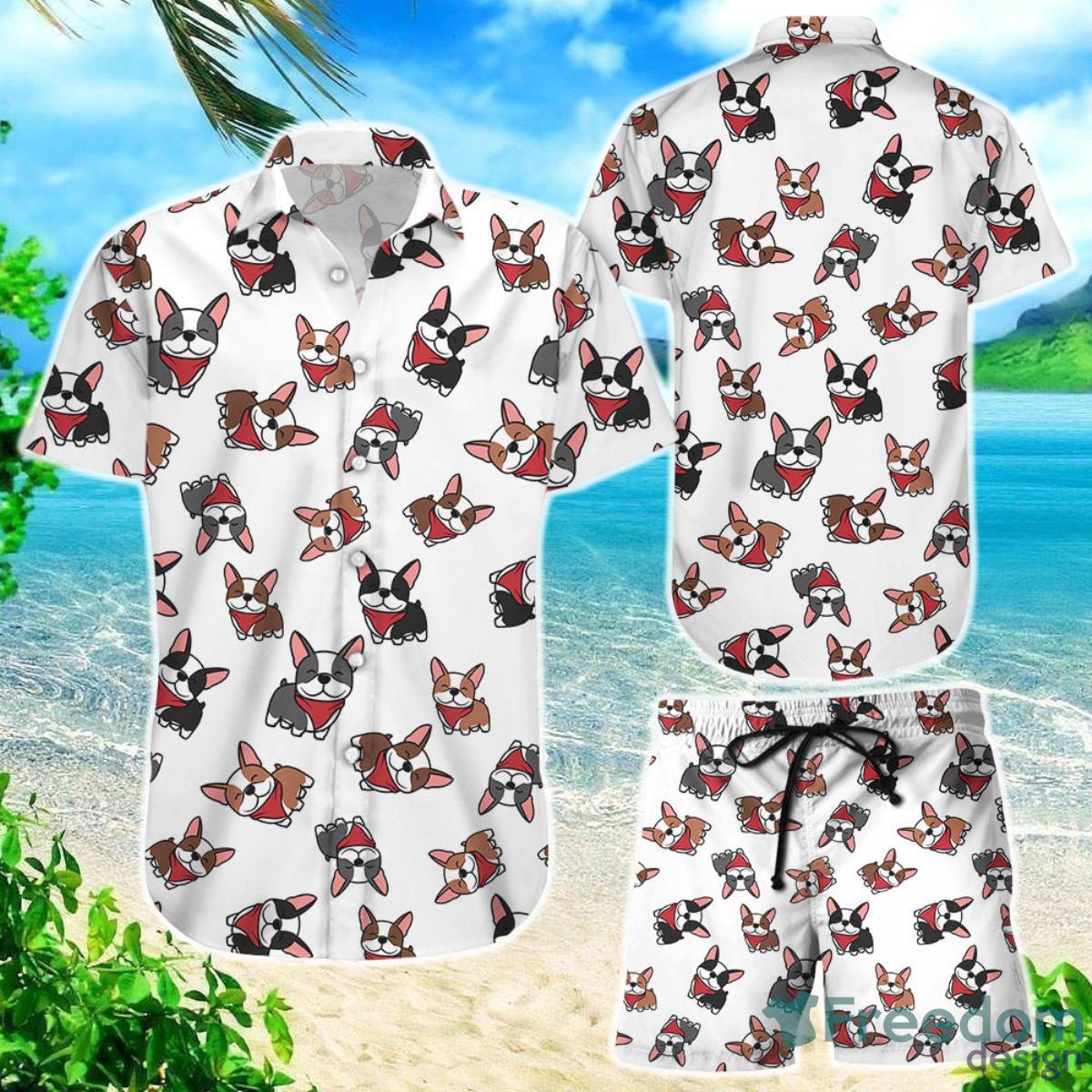 Boston Terrier Hawaiian Shirt Cute Boston Terrier Dog Dog Themed Gift Ideas Product Photo 1