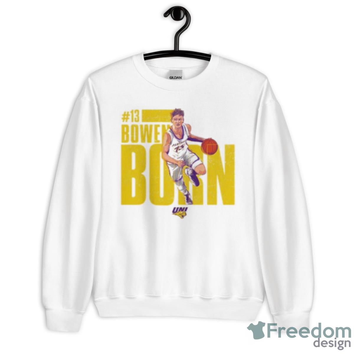 Bowen Born Northern Iowa Illustration Shirt - Unisex Heavy Blend Crewneck Sweatshirt