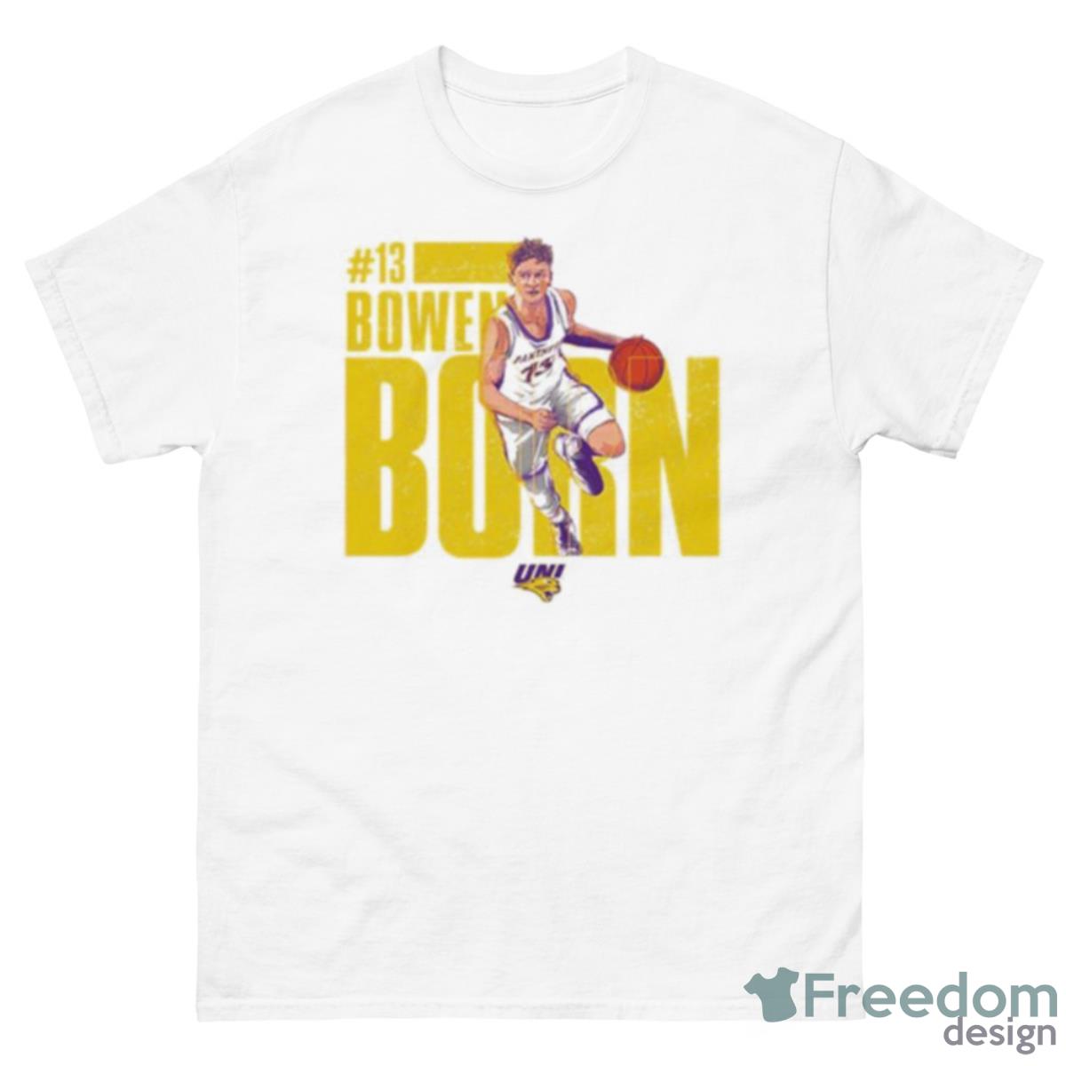 Bowen Born Northern Iowa Illustration Shirt - 500 Men’s Classic Tee Gildan