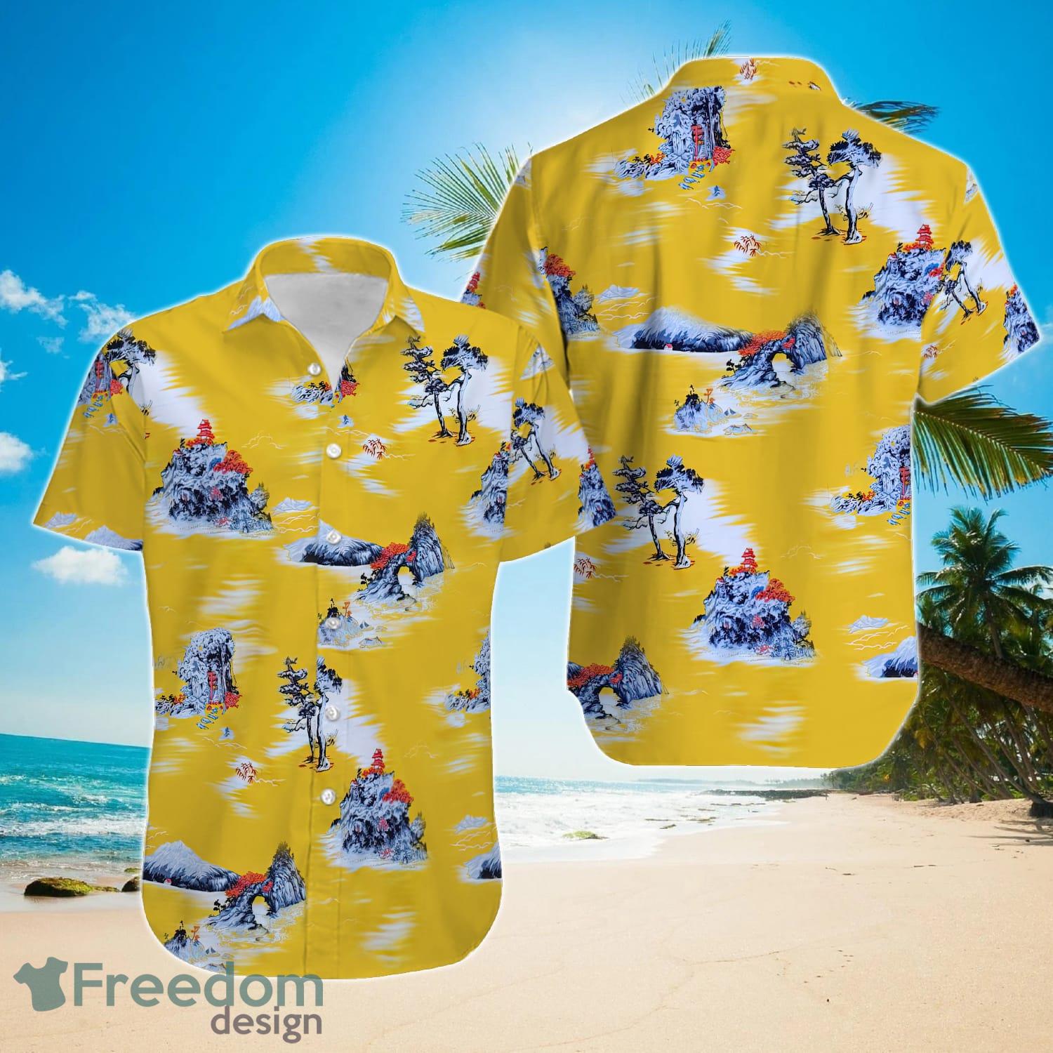 Brad Pitt Summer Short Sleeve Hawaiian Beach Shirt Product Photo 1