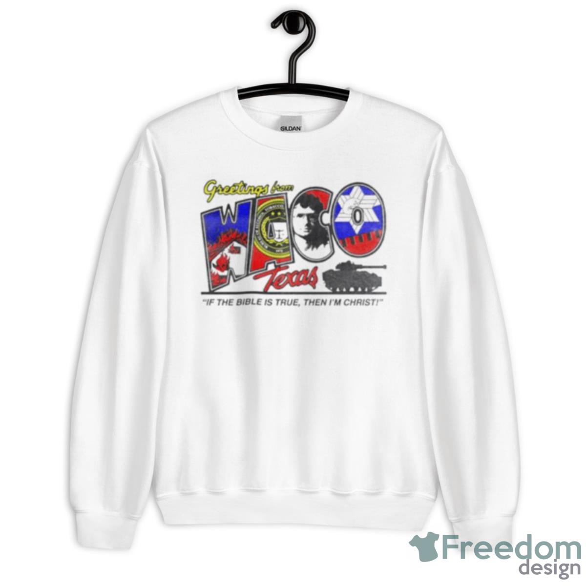 Branch Davidians Greetings From Waco Shirt - Unisex Heavy Blend Crewneck Sweatshirt