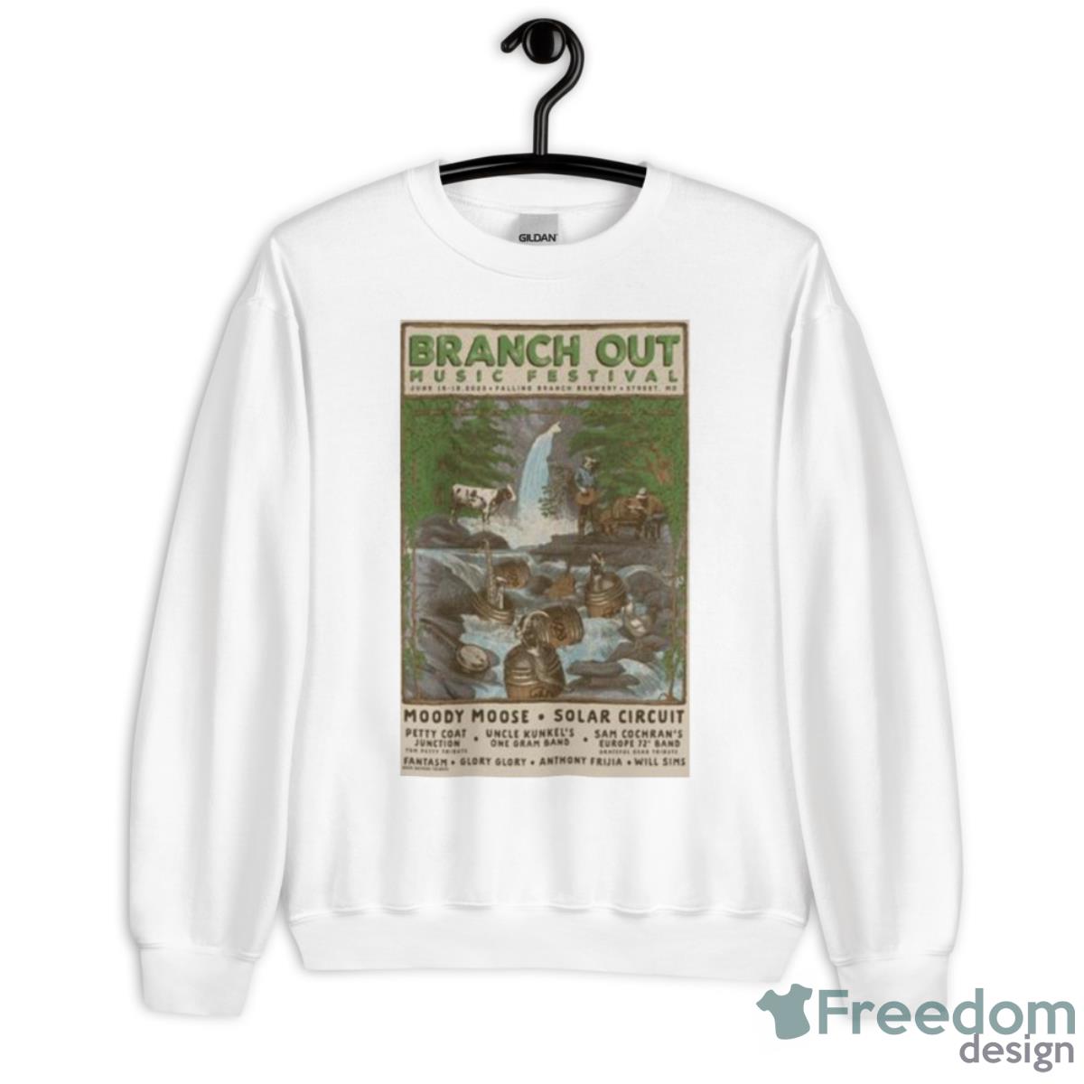 Branch Out Music Festival 2023 Poster Shirt - Unisex Heavy Blend Crewneck Sweatshirt